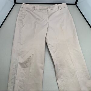 Ann Taylor Loft Flat Front Dress Pants Beige Size 10